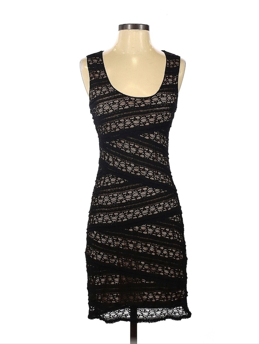 Max Studio Beige and Black Dress